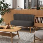 Loveseat - Houten Poten - 2-Zits - Donkergrijs, Ophalen of Verzenden, Nieuw, Stof, Modern