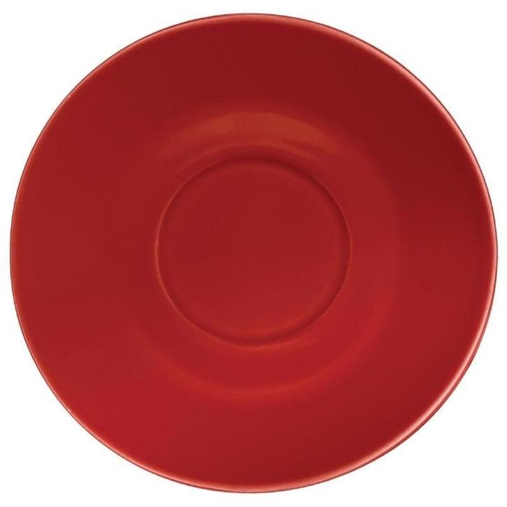 Schotels | CAFÉ | Keramiek | Rood | 12 Stuks | Ø158mm, Zakelijke goederen, Horeca | Keukenapparatuur, Nieuw in verpakking, Verzenden