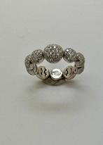 Ring - 18 karaat Witgoud - Diamanten met een briljanten, Handtassen en Accessoires, Ringen, Nieuw