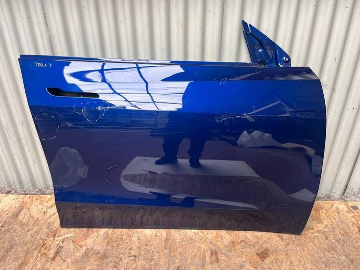Porte av. droite Tesla Y 2020 - 2025 Bleu, Auto-onderdelen, Carrosserie, Ophalen