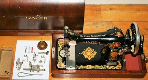Singer 128K (1925) Machine à coudre - Fonte, Antiek en Kunst, Kunst | Designobjecten