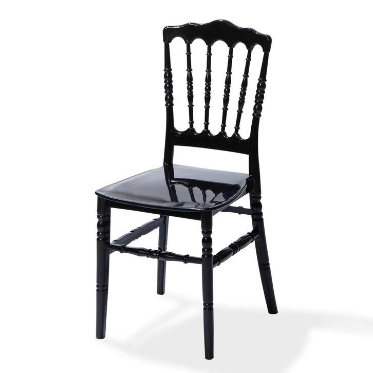 Wedding Chair Napoleon | Zwart | Stapelbaar |, Zakelijke goederen, Horeca | Keukenapparatuur, Nieuw in verpakking, Verzenden