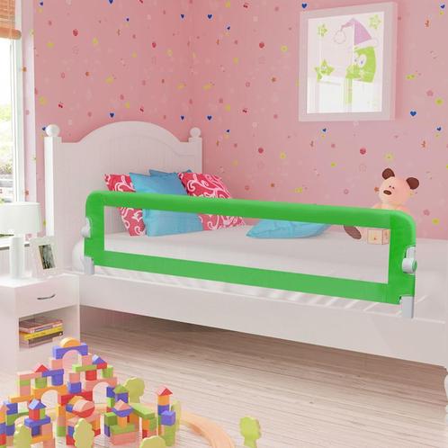 vidaXL Bedhekje peuter 180x42 cm polyester groen, Kinderen en Baby's, Traphekjes, Nieuw, Verzenden