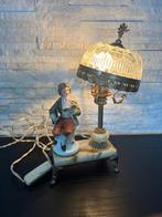 Lampe de table - Porcelaine, Marbre, Laiton