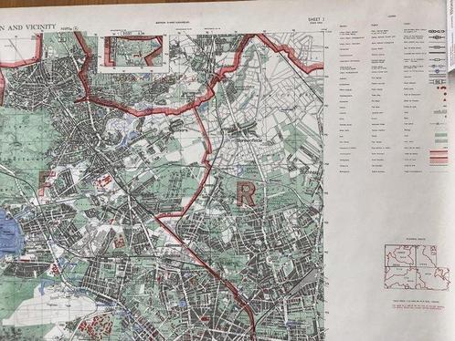 Duitsland - Berlin; Usareur - Berlin and Vicinity [Cold War], Boeken, Atlassen en Landkaarten