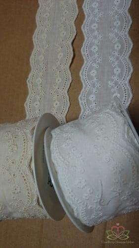 Broderie Katoen Kant Wit 50mm 3 meter per rol, Hobby & Loisirs créatifs, Bricolage