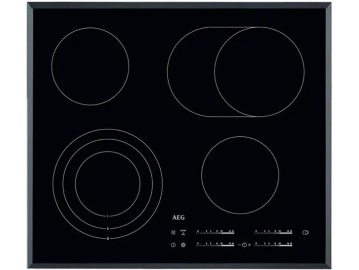 AEG HK65407RFB - Vitrokeramisch kookplaat - DirekTouch - 4, Electroménager, Tables de cuisson, Envoi