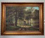 Jan Ten Cate (1867-1955) - Romantisch boslandschap met paard, Antiek en Kunst