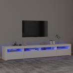 vidaXL Tv-meubel met LED-verlichting 240x35x40 cm wit, Nieuw, Verzenden