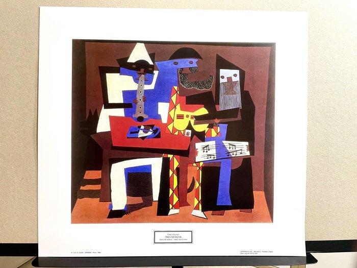 Pablo Picasso (after) - Tres Músicos - Jaren 1980, Antiquités & Art, Art | Dessins & Photographie