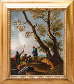 Salvator Rosa (1615-1673), Kring van - La sosta, Antiek en Kunst