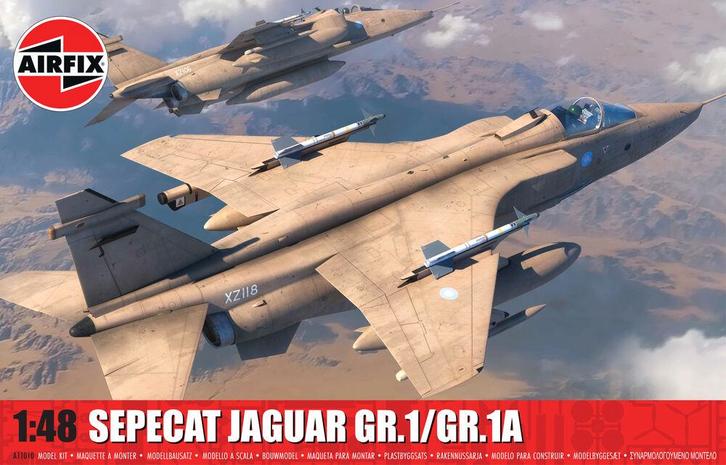 Airfix A11010 SEPECAT Jaguar GR.1/GR.1A Schaal 1:48, Hobby en Vrije tijd, Modelbouw | Vliegtuigen en Helikopters, Nieuw, Overige merken