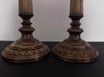 Kandelaar (2) - Messing - Franse Empire-kandelaar - Hoogte: