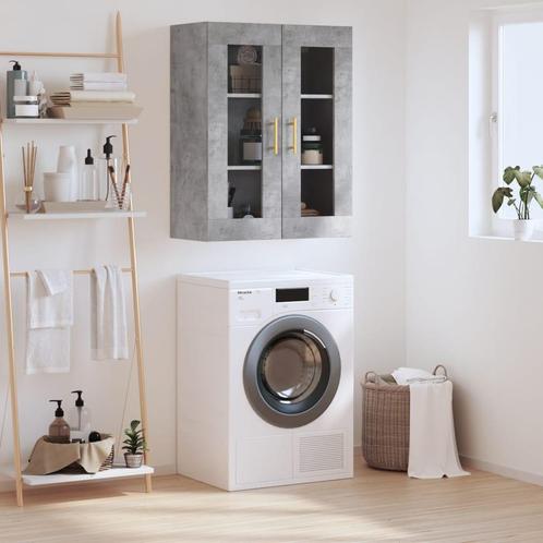 vidaXL Hangkast 69,5x34x90 cm betongrijs, Huis en Inrichting, Kasten | Dressoirs, Nieuw, Verzenden