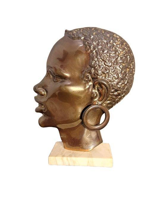Werkstätte Hagenauer style - Buste - Afrika (Zonder, Antiquités & Art, Art | Art non-occidental