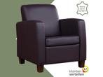 Leren fauteuil Joy - Toledo Merlin (donkerpaars) - Poten, Maison & Meubles, Ophalen of Verzenden
