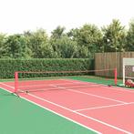 vidaXL Tennisnet Zwart en rood Polyester, Sport en Fitness, Tennis, Verzenden, Nieuw