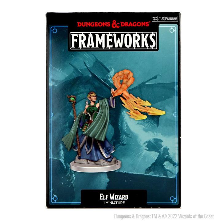WizKids Dungeons & Dragons Framework Miniature-Elf Wizard, Verzamelen, Poppetjes en Figuurtjes, Ophalen of Verzenden