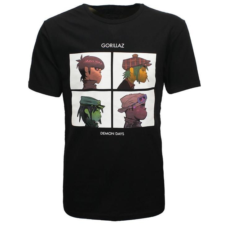 Gorillaz Demon Days Album Cover T-Shirt - Officiële, Kleding | Heren, T-shirts