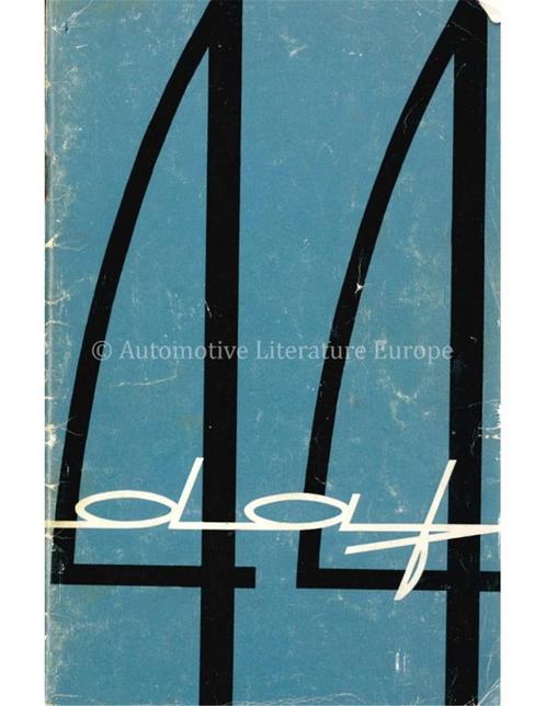 1967 DAF 44 INSTRUCTIEBOEKJE NEDERLANDS, Autos : Divers, Modes d'emploi & Notices d'utilisation