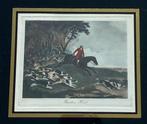 Originele Gravure van een Jacht op vossen door Sir Richard