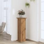 vidaXL Plantenstandaard 33x33x100 cm bewerkt hout artisanaal, Verzenden, Nieuw