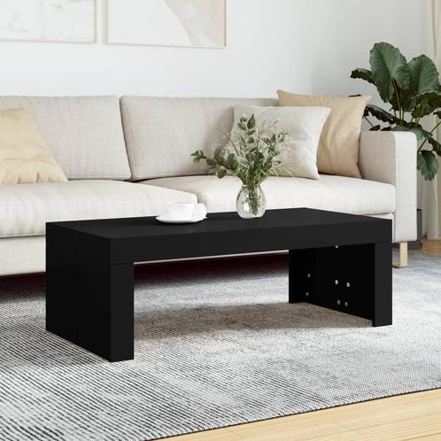 vidaXL Salontafel 102x50x36 cm bewerkt hout zwart, Maison & Meubles, Tables | Tables de salon, Envoi