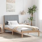 vidaXL Bedframe met hoofdeinde Bruin 90 x 190 cm Massief, Huis en Inrichting, Verzenden, Nieuw