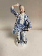 Meissen - Figuur - Jünglingsfigur Kavalier mit Blumenkorb, Antiek en Kunst