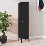 vidaXL Lockerkast 35x46x180 cm staal zwart, Verzenden, Nieuw