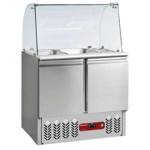 Geheel saladette & Kit gebogen glas :, Zakelijke goederen, Horeca | Keukenapparatuur, Koelen en Vriezen, Verzenden