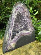 amethist / bergkristal Geode - Hoogte: 28 cm - Breedte: 26, Collections, Minéraux & Fossiles