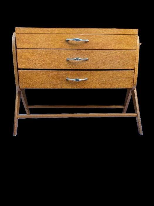 Naaidoos - Teak - Harmonica-model, Antiek en Kunst, Curiosa en Brocante