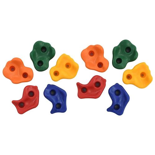 vidaXL Klimstenen 10 st PE meerkleurig, Sport en Fitness, Klimsport, Nieuw, Verzenden