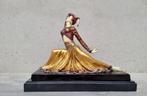 sculptuur, Art deco dancer - bronze - 30 cm - Brons, Antiek en Kunst