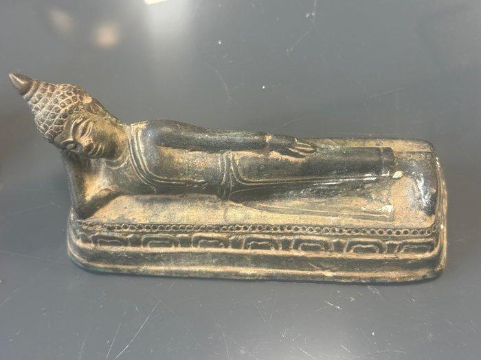 Pair of buddha bronze statues - Beeld - Onbekend (Zonder, Antiek en Kunst, Kunst | Niet-Westerse kunst