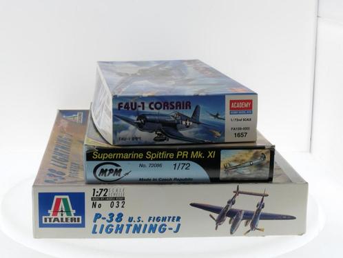 Schaal 1:72 Set van 3 bouwpakketten Amerikaanse gevechtsv..., Hobby en Vrije tijd, Modelbouw | Auto's en Voertuigen, Zo goed als nieuw