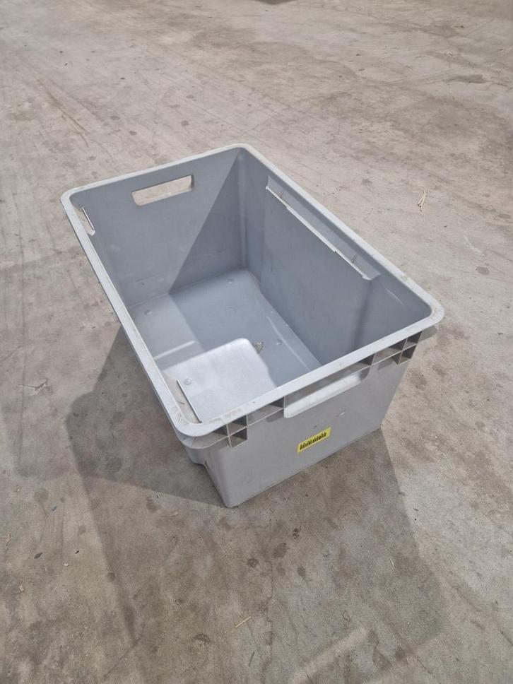 Nestbare stapelbak 60x40x30cm grijs gebruikt, Doe-het-zelf en Bouw, Overige Doe-Het-Zelf en Bouw, Ophalen of Verzenden