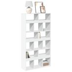 vidaXL Boekenkast 100x33x187,5 cm bewerkt hout wit, Huis en Inrichting, Kasten | Boekenkasten, Verzenden, Nieuw
