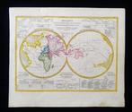 Mappamondo - wereldkaart / planisfeer / aardglobus; J. Meyer, Boeken, Atlassen en Landkaarten, Nieuw