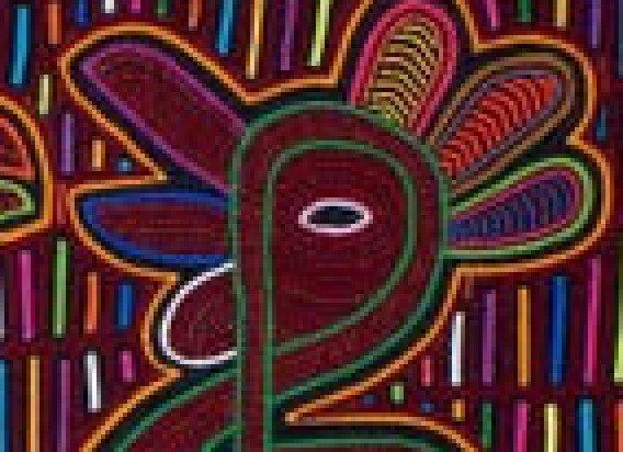 Broderie - QUETZAL - Kuna - Mola - Panama (Sans Prix de, Antiek en Kunst, Kunst | Niet-Westerse kunst