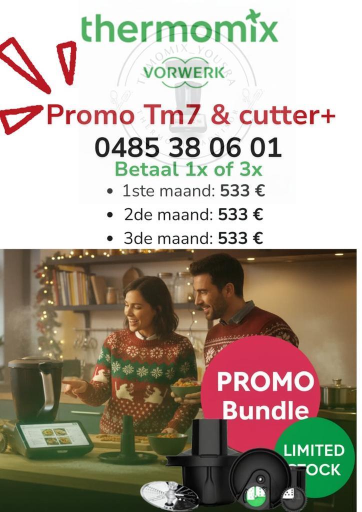 Promo Pack: Thermomix 7 - TM7  met cutter +, Elektronische apparatuur, Keukenmixers, Nieuw, Verzenden