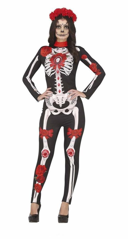Dia De Los Muertos Kostuum Dames, Hobby en Vrije tijd, Feestartikelen, Nieuw, Verzenden