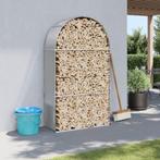 vidaXL Haardhoutopslag 120x45x210 cm gegalvaniseerd staal, Tuin en Terras, Verzenden