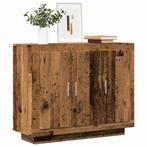 vidaXL Dressoir 92x35x75 cm bewerkt hout oud houtkleurig, Verzenden, Nieuw