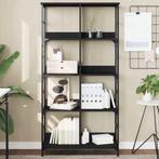 vidaXL Boekenkast 78,5x33x153 cm bewerkt hout zwart, Verzenden, Nieuw