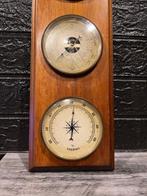 Thermometer - Hout, Messing - Barometer hygrometer, Antiek en Kunst