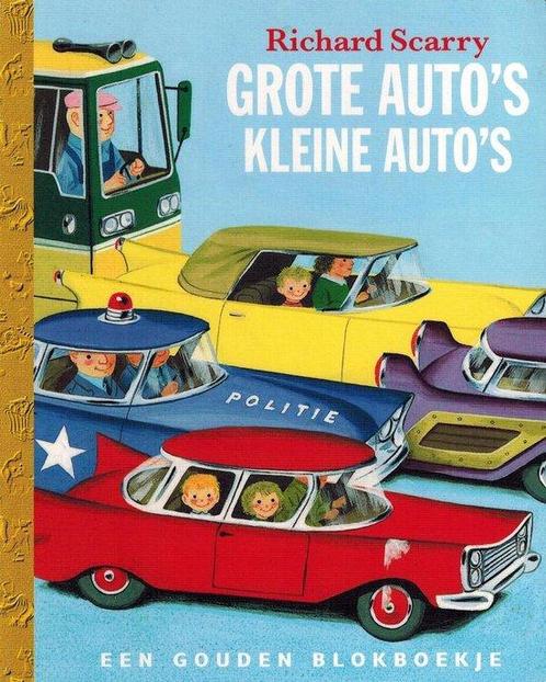 Een Gouden Blokboekje (15 x 12 x 1,2 cm) - Grote Autos, Boeken, Kinderboeken | Kleuters, Zo goed als nieuw, Verzenden