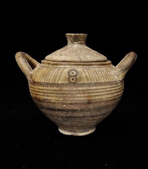 Grec ancien - Pyxis avec son couvercle - période géométrique, Antiek en Kunst, Antiek | Overige Antiek