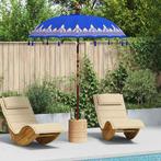 vidaXL Balinese Parasol Blauw (180-190) x 260 cm, Verzenden, Nieuw